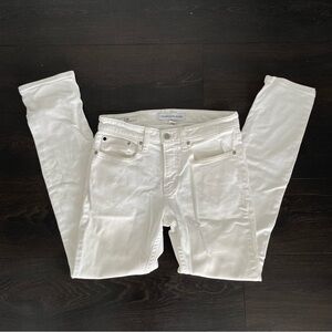 Men’s Calvin Klein slim fit white jeans